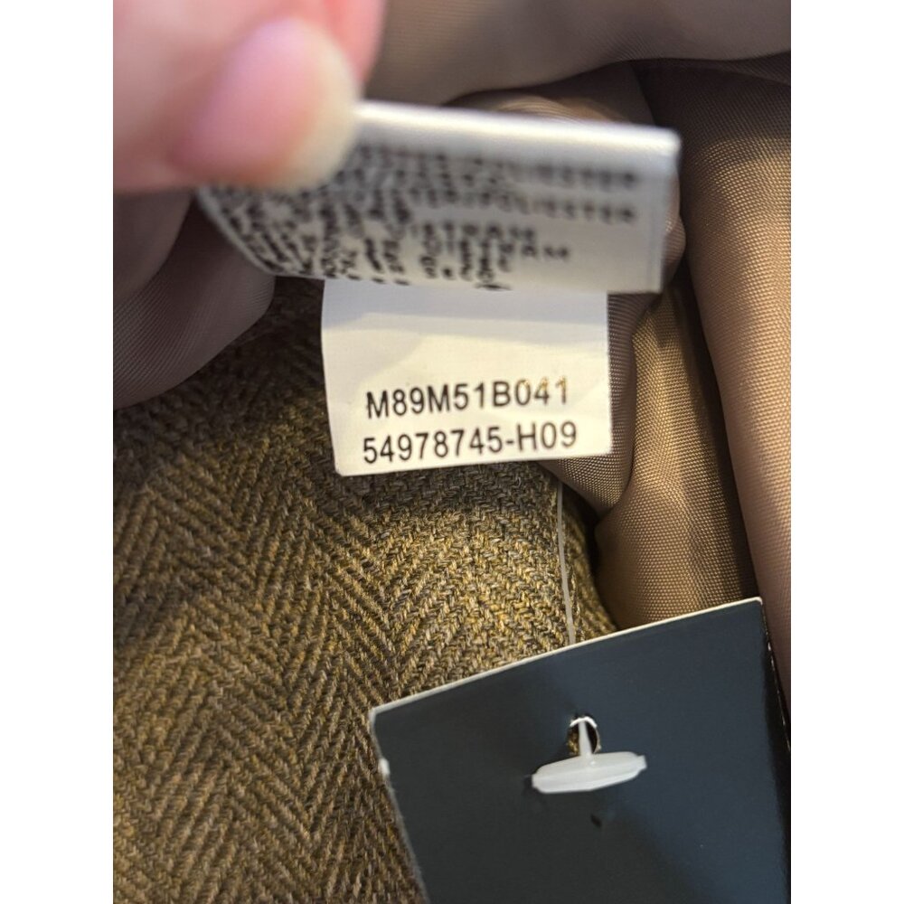 Le Suit Taupe Pant Suit Set Leopard Scarf Womens Size 14 Lush Valley 2 Piece NWT - Picture 12 of 16